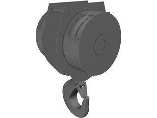 Crane Hook 15ton 3D Model preview