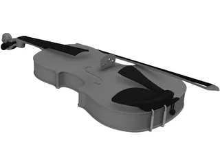 Violin 3D Model preview