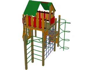 Playground Equipment 3D Model preview