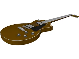 Gibson Les Paul Electric Guitar 3D Model preview