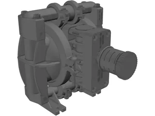 Wilden Pump 3D Model preview