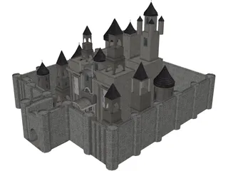 Castle 3D Model preview
