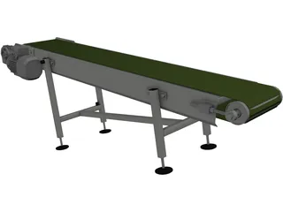 Conveyor Belt 3D Model preview