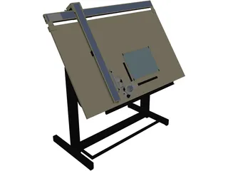 Drafting Table 3D Model preview