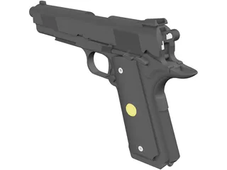 Colt M1911A1 3D Model preview