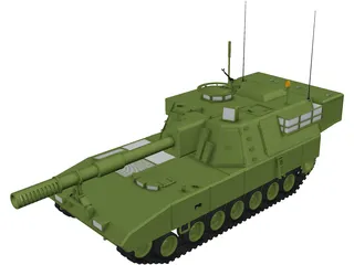 Howitzer 155 mm 3D Model preview