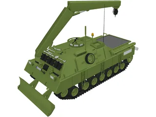 Engineer Tank 3D Model preview