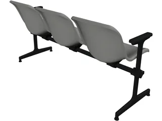 Bench 3D Model preview