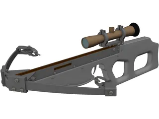 Modern Compound Crossbow 3D Model preview