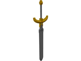 Zelda Sword Excalibur 3D Model preview