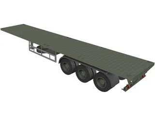 Tralier 3D Model preview