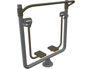 Outdoor Gym 3D Model preview