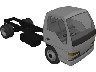 Isuzu NKR 3D Model preview