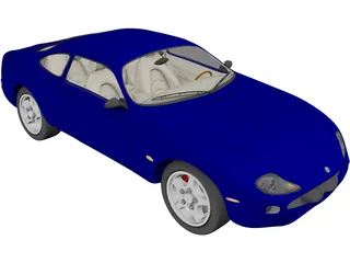 Jaguar XKR 3D Model preview