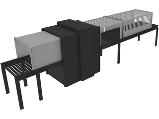 Airport Xray Scanner 3D Model preview