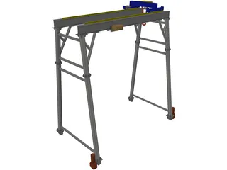 Gantry Crane 3D Model preview