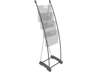 Enara Brochure Holder 3D Model preview