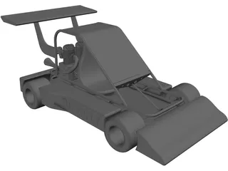 Superfly Go Kart 3D Model preview