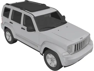 Jeep Cherokee (2008) 3D Model preview