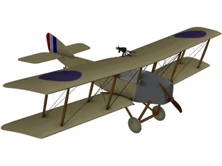 Martinsyde G.100 Elephant 3D Model preview
