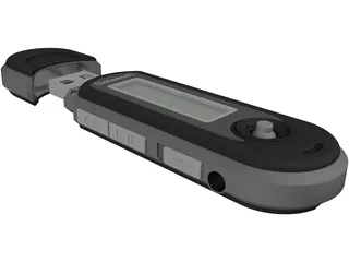 Intenso MP3 USB Stick 3D Model preview