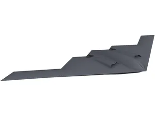 B-2 Spirit Bomber 3D Model preview
