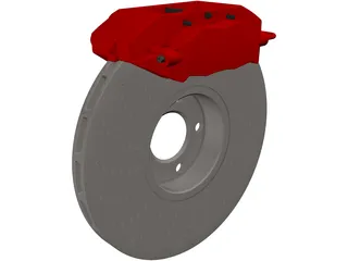 Brembo Disk Brake 3D Model preview