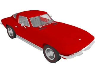 Chevrolet Corvette Stingray (1965) 3D Model preview