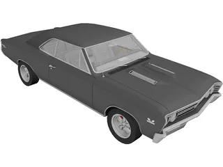 Chevrolet Chevelle SS (1967) 3D Model preview