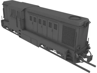 Romanian Narrow Gauge Diesel Locomotive 3D Model preview