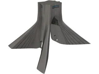 Tehran Azadi Square Tower 3D Model preview
