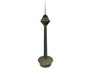 Tehran Milad Tower 3D Model preview