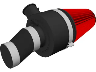 Marine Cone Air Filter 3D Model preview