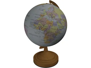Globe 3D Model preview