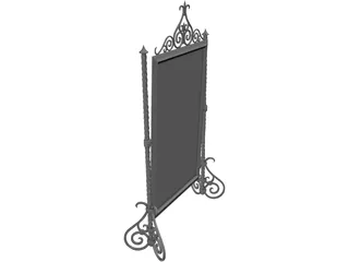 Medieval Mirror 3D Model preview