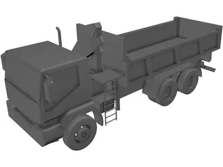 Dump Truck 3D Model preview
