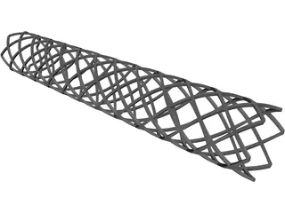 Vascular Stent 3D Model preview