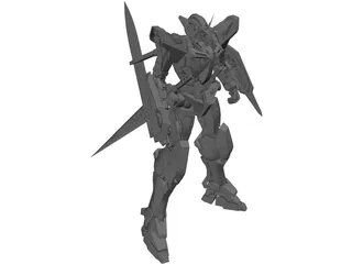 Gundam EXIA 3D Model preview