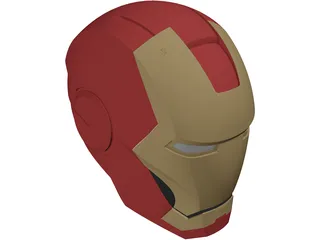 Iron Man Helmet 3D Model preview