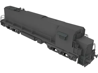 Train SD4 3D Model preview