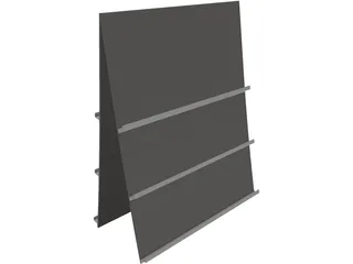 Postcard Holder 3D Model preview