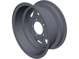 Steel Rim 15inch 3D Model preview
