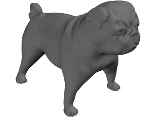 Bulldog 3D Model preview