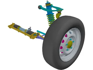 Suspension Front Off-Road 3D Model preview