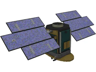 CloudSat Satellite 3D Model preview