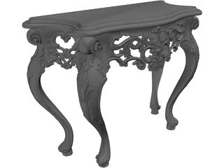 Console Mirror 3D Model preview