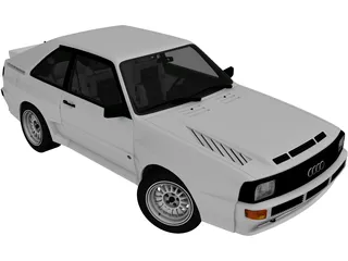 Audi Sport Quattro [B2] (1983) 3D Model preview