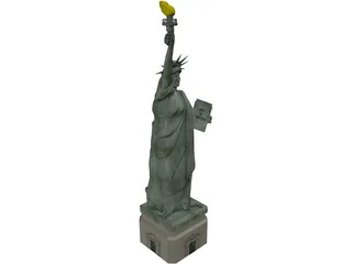 Statue of Liberty USA 3D Model preview
