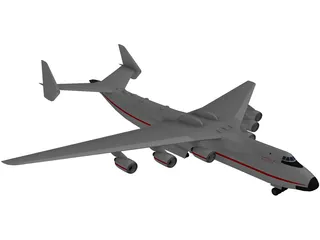 Antonov An 225 Airplane 3D Model preview