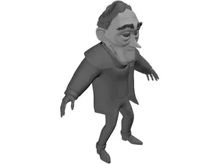 Up Man 3D Model preview